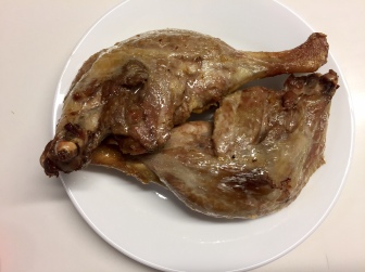 Finished duck, reserved for lunches this week