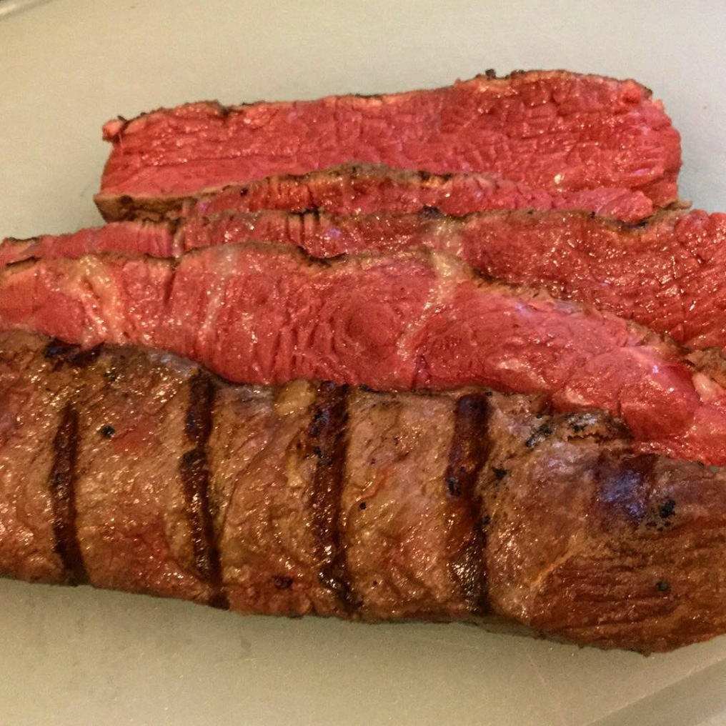Finished steak