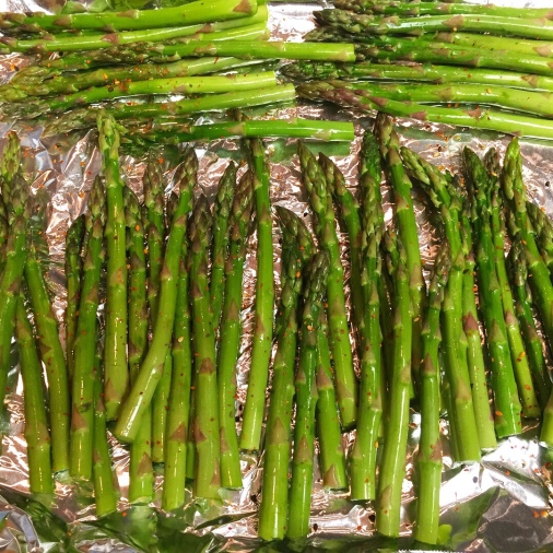 Asparagus before