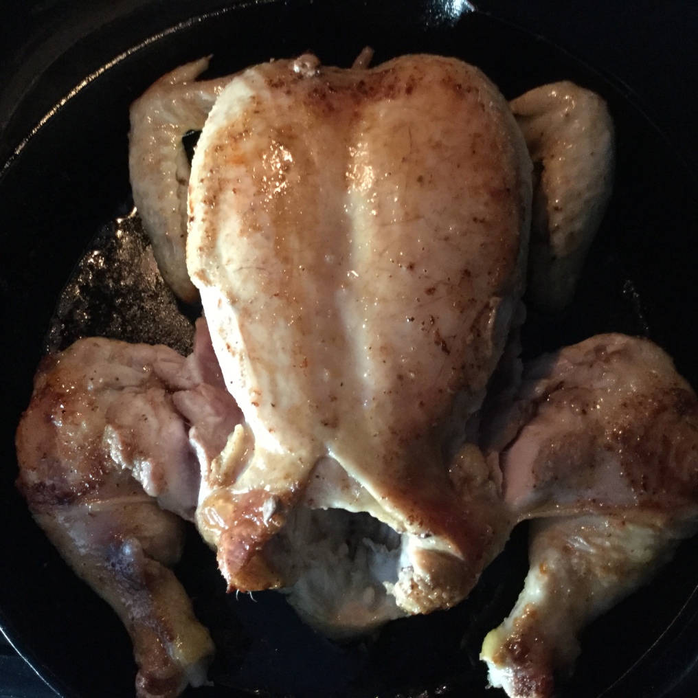 Chicken partially cooked